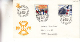 Ski De Fond - Saut Du Tremplin - Finlande - Lettre De 1978 - Oblitération Lahti - Covers & Documents