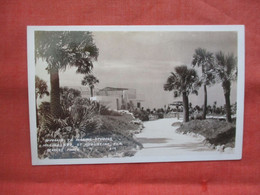 RPPC    Approach To Marine Studios Marineland  St Augustine  Florida > St Augustine Glue Stain Back Side.  Ref 5713 - St Augustine