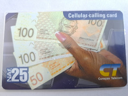 CURACAO NAF 10,- +  25,- CT TELECOM /  DUTCH/ ANTILLIAN MONEY BILJETS /    ** 10718** - Antilles (Neérlandaises)