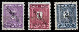 1941 Dt. BESETZUNG 2 WK SERBIEN 0,50D,1D,2D  PORTOMARKEN - GEPRÜFT SIGNIERT NOVACOVIC - Occupazione 1938 – 45