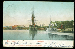 ANSICHTKAART * DEN HELDER * HAVENGEZICHT * GELOPEN In 1904 Naar GROOTROND STEMPEL  NIEUW-HELLEVOET  (3946z) - Den Helder