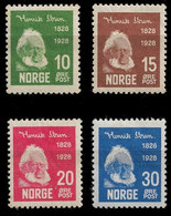 1930 NORWAY NORWEGEN  - HENRIK IBSEN Mi.Nr.137-140 CAT. €60 - Nuovi