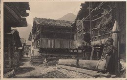 Lotschental Dorfpartie Switzerland Real Photo Postcard - Dorf