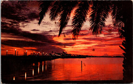 Florida Clearwater Sunset Over Clearwater Bay 1972 - Clearwater