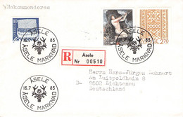 SWEDEN - REGISTERED MAIL 1983 Åsele > DE / ZC111 - Lettres & Documents