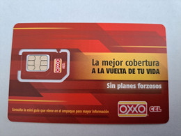 MEXICO SIMCARD RED /OXXO CEL  LA MEJOR COBERTURA /A LA VUELTA DE TU VIDA   NEW/   MINT      ** 10736** - Mexique