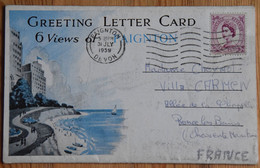 6 Views Of Paignton - Greetings Letter Card - Promenade - Goodrington Sands - Cokington Forge ...  - (n°23859) - Paignton