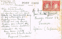 46356. Postal COOTEHILL (Cavan) Irlanda 1949. St. Michel's Church - Brieven En Documenten