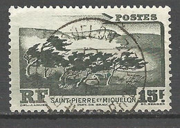 ST PIERRE ET MIQUELON N° 341 CACHET ST P ET MIQUELON - Oblitérés