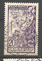 ST PIERRE ET MIQUELON N° 160 CACHET ST P ET MIQUELON - Used Stamps