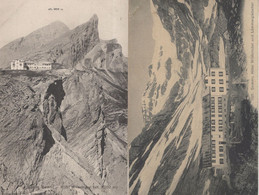 Mountains For Rock Climbing Hotel Gemmi Wildstrubel 2x Swiss Postcard S - Trub