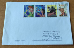 2022-Lettera Per L'italia Con Walt Disney - Storia Postale