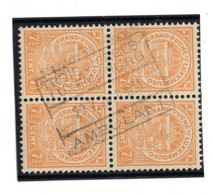 Luxembourg--1926--n°120 Michel  7 1/2  écusson--bloc De 4   Cachet  Ambulant "TROISVIERGES LUXEMBOURG" - 1907-24 Scudetto