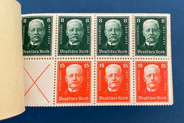 Allemagne 1927 Carnet N°C-394 ** Absolument Fraicheur Postale Rare Ainsi - Carnets