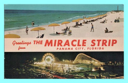 Postcard - Panama City (FL - Florida) - Greetings From The Miracle Strip - Panama City