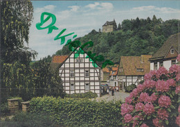 Schwalenberg, Stadteingang, Fachwerkhaus, Um 1988 - Steinheim