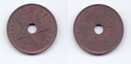 Belgian Congo 5 Centimes 1887 - 1885-1909: Leopold II