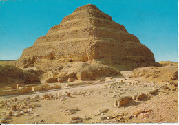 Egypt Postcard Step Pyramid Sent To Denmark 26-3-1967 - Piramiden