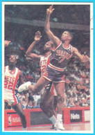 KEVIN JOHNSON - Yugoslav Vintage Cao Muflon Basketball Card * Phoenix Suns Pallacanestro Baloncesto USA NBA - 1980-1989