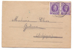 Carte Lettre - Omslagbrief  à Gedinne - 1927 - Letter Covers