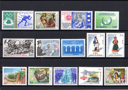 Sous La Faciale: " LOT DE TIMBRES NEUFS ** MNH DE MONACO " Avec Carte De Présentation. - Collections, Lots & Series