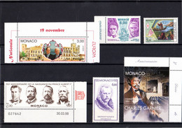 Sous La Faciale : " LOT DE TIMBRES NEUFS ** MNH DE MONACO " Avec Carte De Présentation. - Collections, Lots & Series