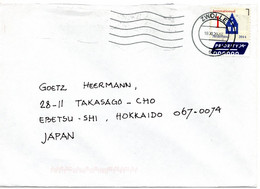 60673 - Niederlande - 2022 - "1" Haus EF A Bf ZWOLLE -> Japan - Lettres & Documents
