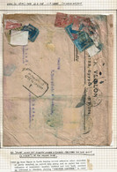 CTN38 - SALVAGED MAIL EL-GHURI / LEEDS 23/3/1918 VOIR NOTE - 1915-1921 Britischer Schutzstaat