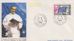 Enveloppe  CONSEIL  De  L' EUROPE  STRASBOURG   1960 - Other & Unclassified