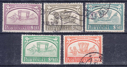 Portugal 1952 Mi#770,771,772,773,774 Used/one Mint Hinged - Oblitérés