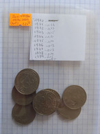 KM#930 - 20 Centimes De 1970 à 1979 - 10 Pièces - Poids Net 44 Grammes - 20 Centimes