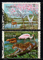 BRASILE - 1984 - MATTO GROSSO LOWLAND FAUNA - USATI - Gebruikt