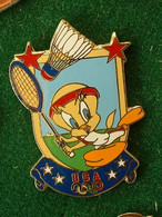 Pin's BADMINTON - TITI - USA OLYMPIQUE - Badminton