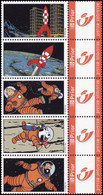 DUOSTAMP/ MYSTAMP**(Carnet) - Tintin, On A Marché Sur La Lune/Kuifje, Mannen Op De Maan - (Hergé) - Philabédés