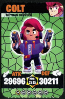 Brawl Stars CHALLENGER COLT #2415 Trading Cards Of Video Game (Supercell) - Turkish Edition - Andere & Zonder Classificatie