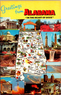 Alabama Greetings With State Map And Multi View - Other & Unclassified