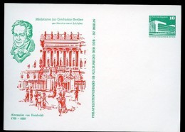 DDR PP18 B2/002-2 Privat-Postkarte ALEXANDER HUMBOLDT Berlin 1983  NGK 3,00 € - Cartes Postales Privées - Neuves