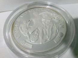 Münzen/ Medaillen: 5000 Soles, 1982, Peru, Fussball Weltmeisterschaft Spanien 1982, Polierte Platte. - Numismática