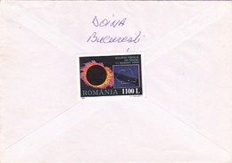 TOTAL SOLAR ECLIPSE STAMP ON COVER, 1998, ROMANIA - Covers & Documents