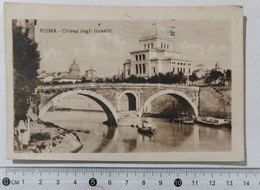 I121218 Cartolina - Roma - Chiesa Degli Israeliti - VG 1921 - Andere Monumenten & Gebouwen