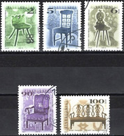 Hungary 2000/01 - Mi 4604... - YT 3732... ( Style Chairs And Armchairs ) - Used Stamps