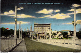 Florida St Augustine Bridge Of Lions At Twilight - St Augustine