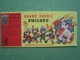 BUVARD. PUBLICITE "PAIN D'EPICES PHILBEE". COLLECTION DES GRTANDS CAPITAINES. 100_6961TRC"a" - Pain D'épices