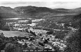 REAL PHOTOGRAPH - SCOTLAND < GENERAL VIEW OF BIRNAM AND DUNKELD - Kinross-shire