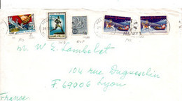 FINLANDE AFFRANCHISSEMENT COMPOSE SUR LETTRE POUR LA FRANCE 1973 - Storia Postale