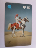 QATAR  PUBLIC TELECOM CORPORATION / PAY PHONE  MAGNETIC/ AUTELCA   Q 50   QTR 39  ARAB ON HORSEBACK       **10842** - Qatar