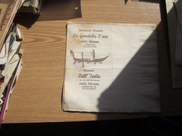 Ristorante Pizzeria La Gondola D Oro Munster Napkins - Serviettes Publicitaires