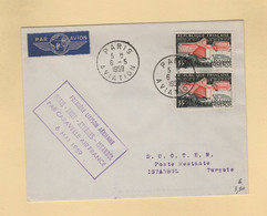 1ere Liaison Paris Istanbul - Caravelle - 6-5-1959 - Air France - First Flight Covers