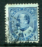 Canada 1903 King Edward VII - 5c Blue Used (SG 178) - Used Stamps