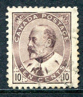 Canada 1903 King Edward VII - 10c Brown-lilac Used (SG 182) - Used Stamps